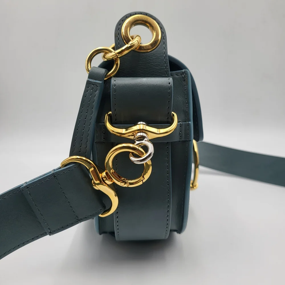 CHLOE Calfskin Small Tess Bag in Faded Blue, Authentic w/ COA. - Picture 3 of 16